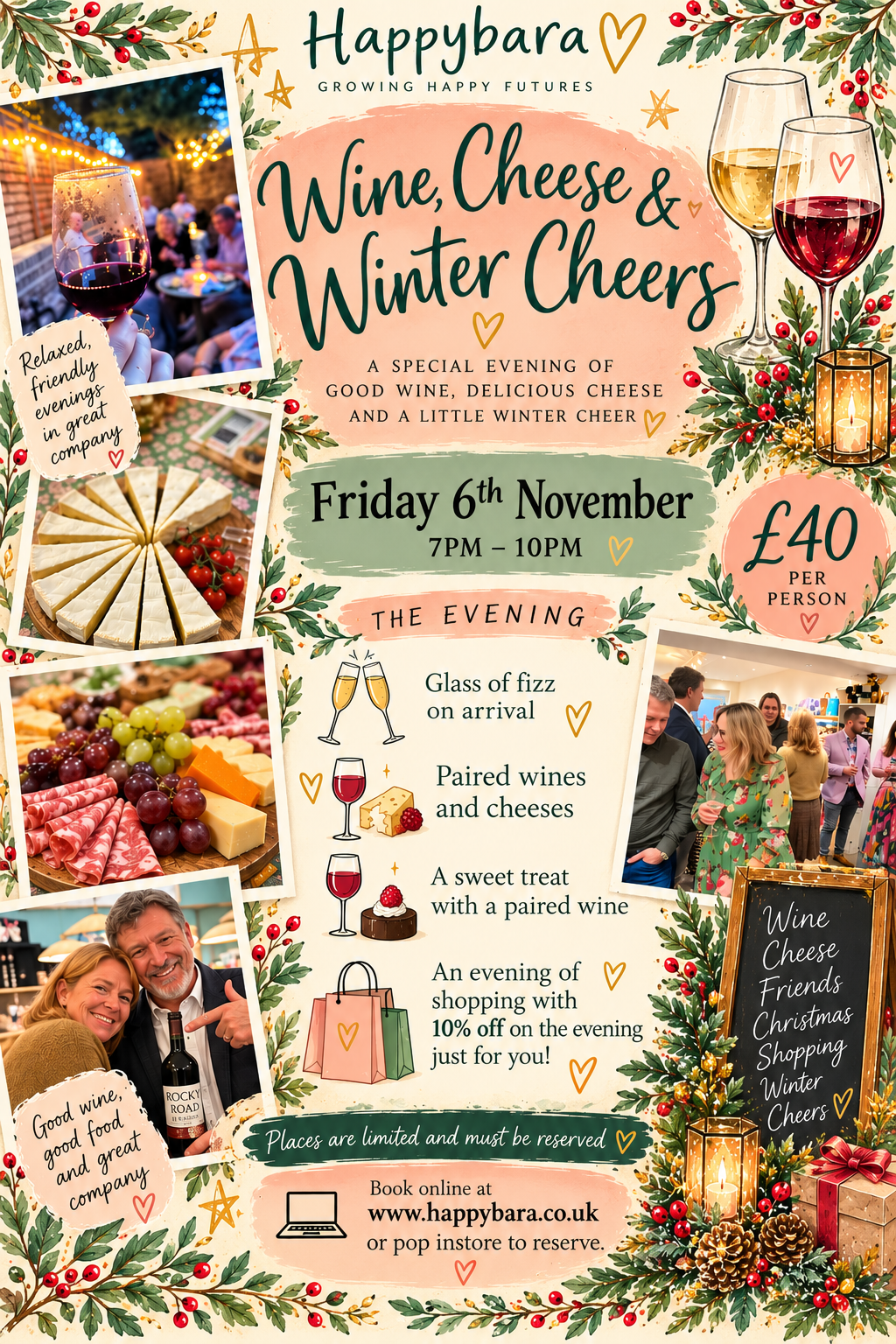 Wine, Cheese and Winter Cheers Evening