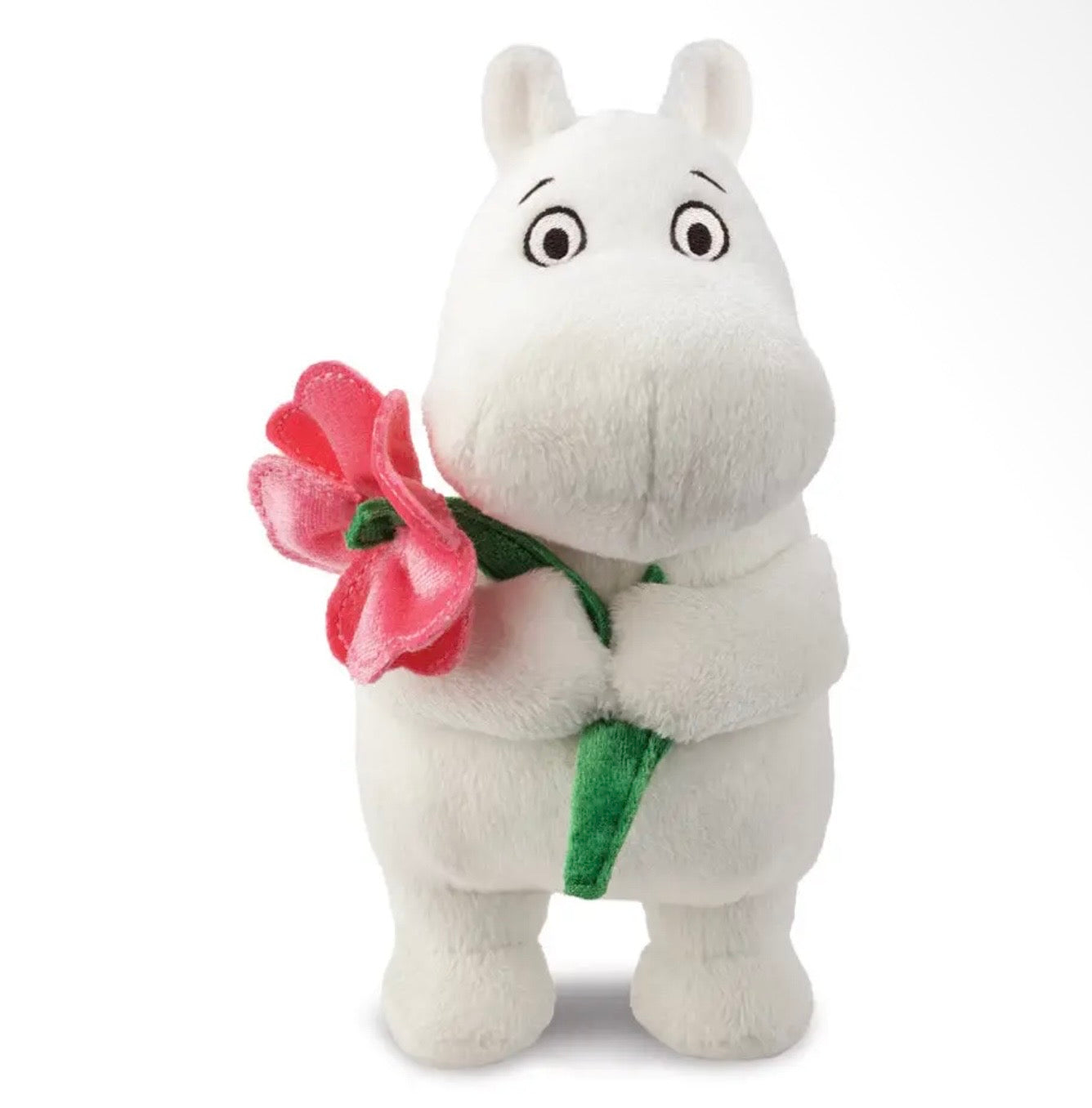 Moomin Standing with Pink Flower