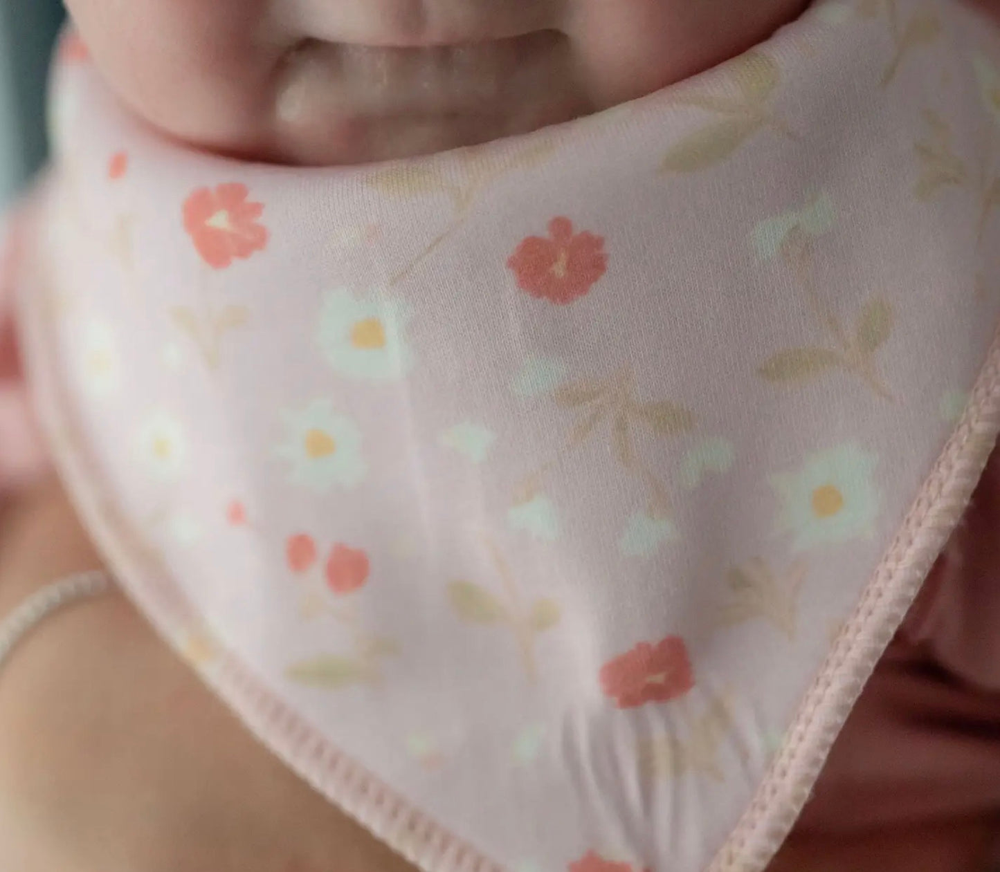 Flower Bandanna Bib - baby