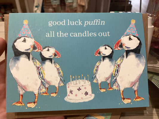 Good Luck Puffin all the candles - Jen Winnett