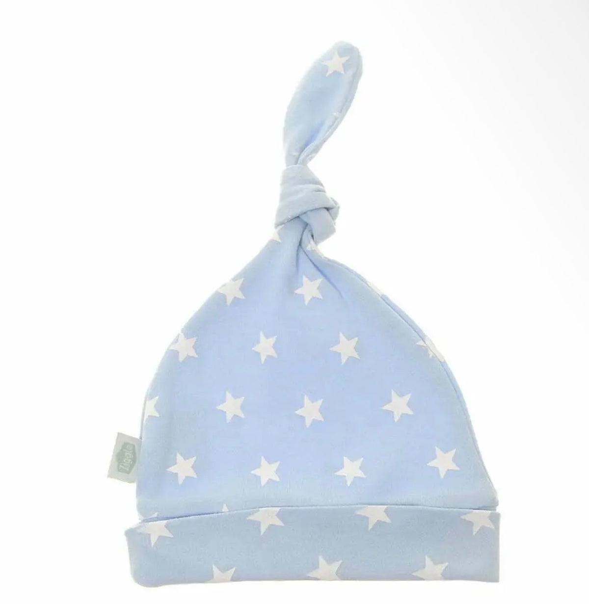 Blue and white stars baby hat