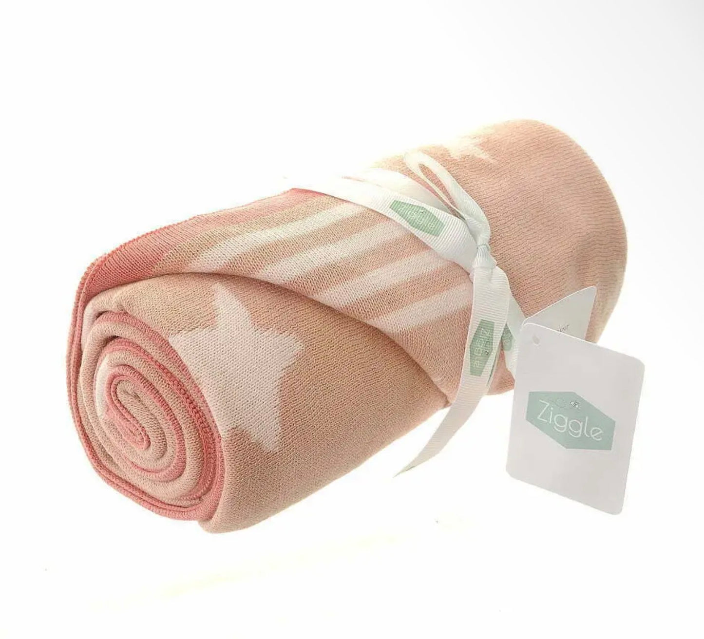 Pink star baby blanket