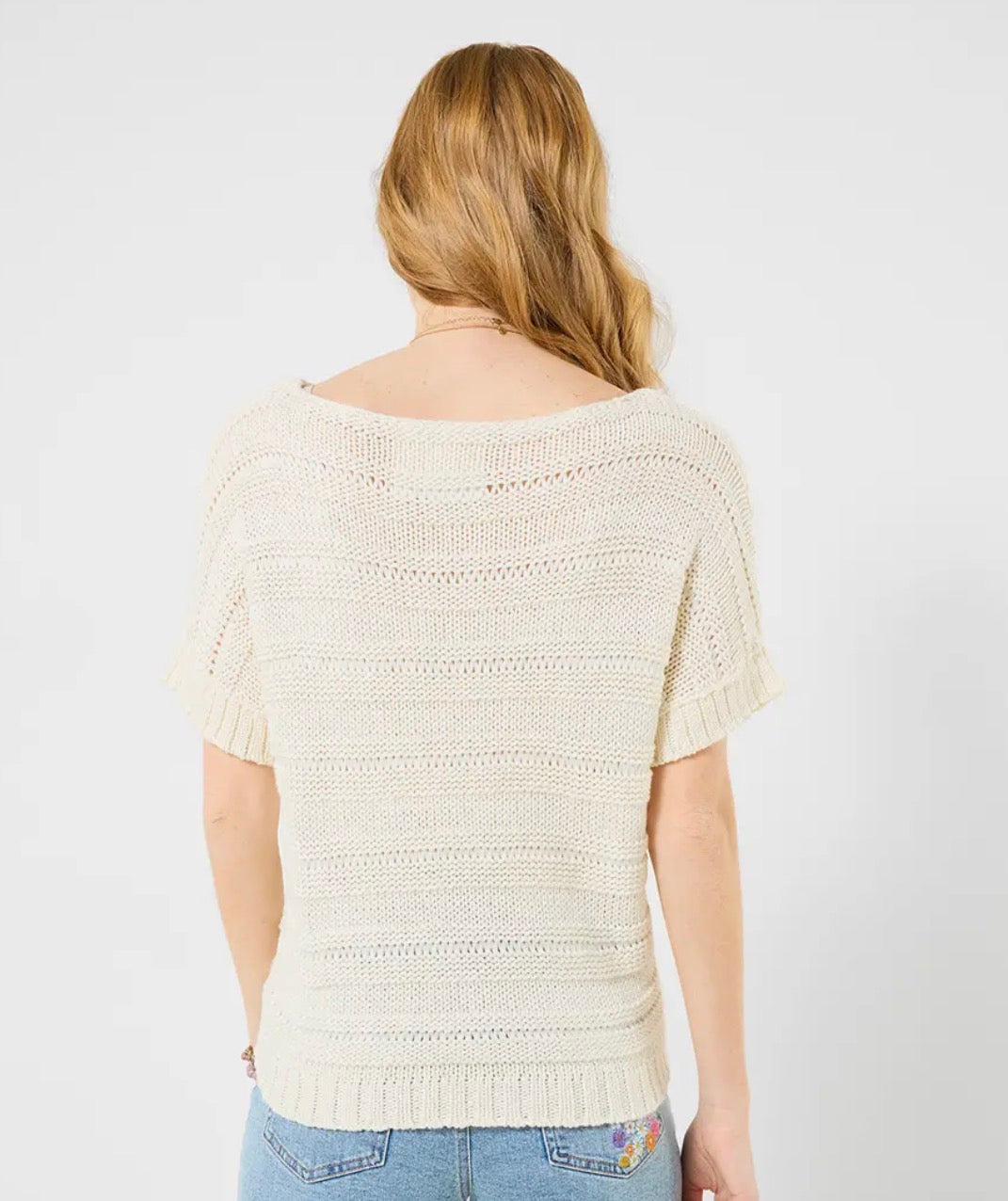 Summer Days Short Sleeve Knit Top