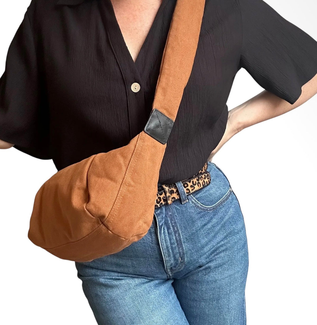 Sixton Cross Body Sling Bag - Brown
