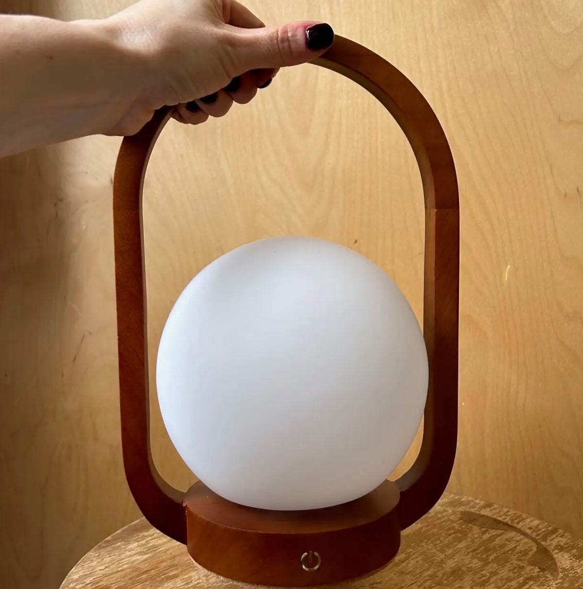 Teak Rechargeable Lantern