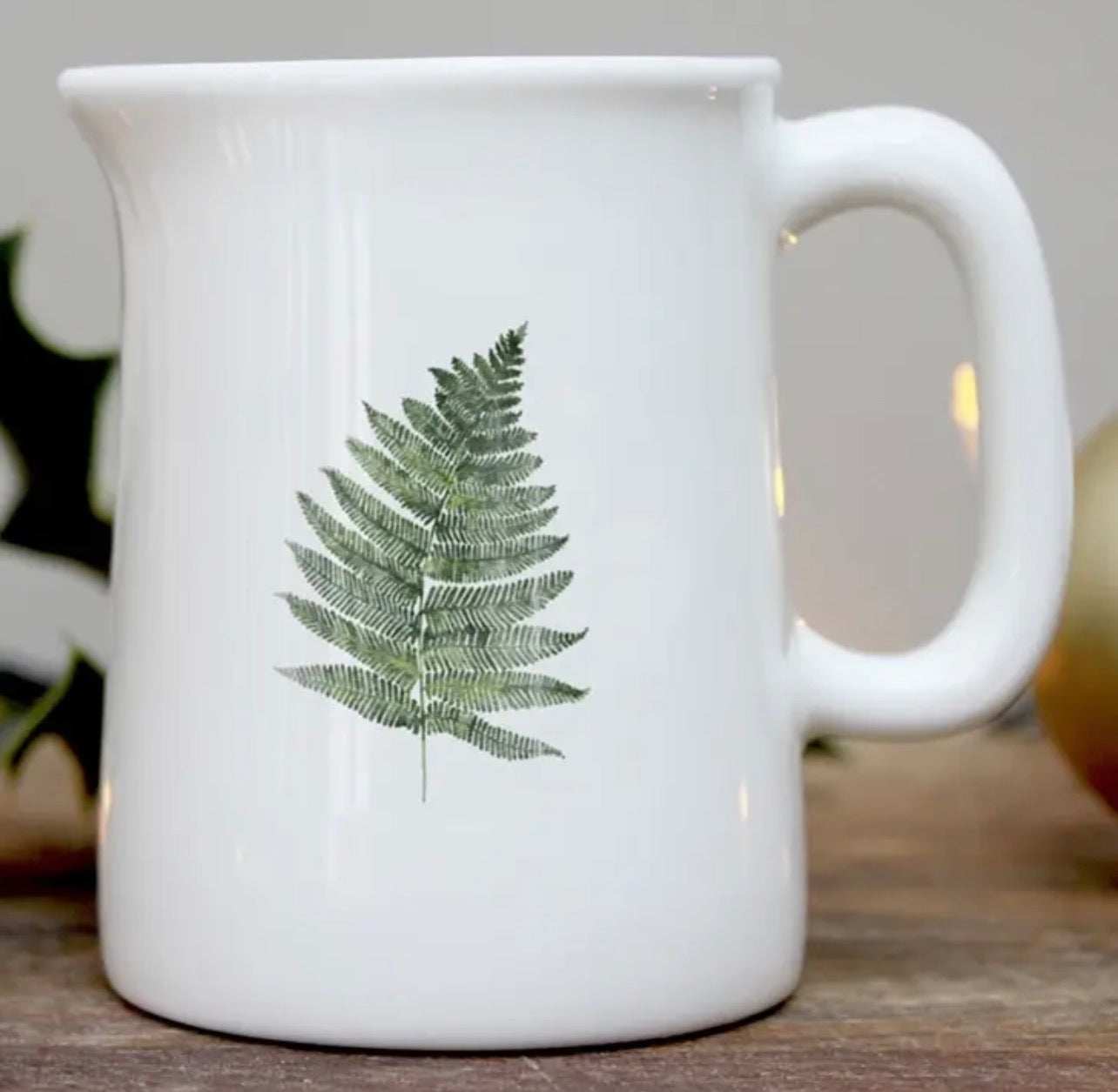 Toasted Crumpet Woodland Fern Fine Bone China Mini Jug