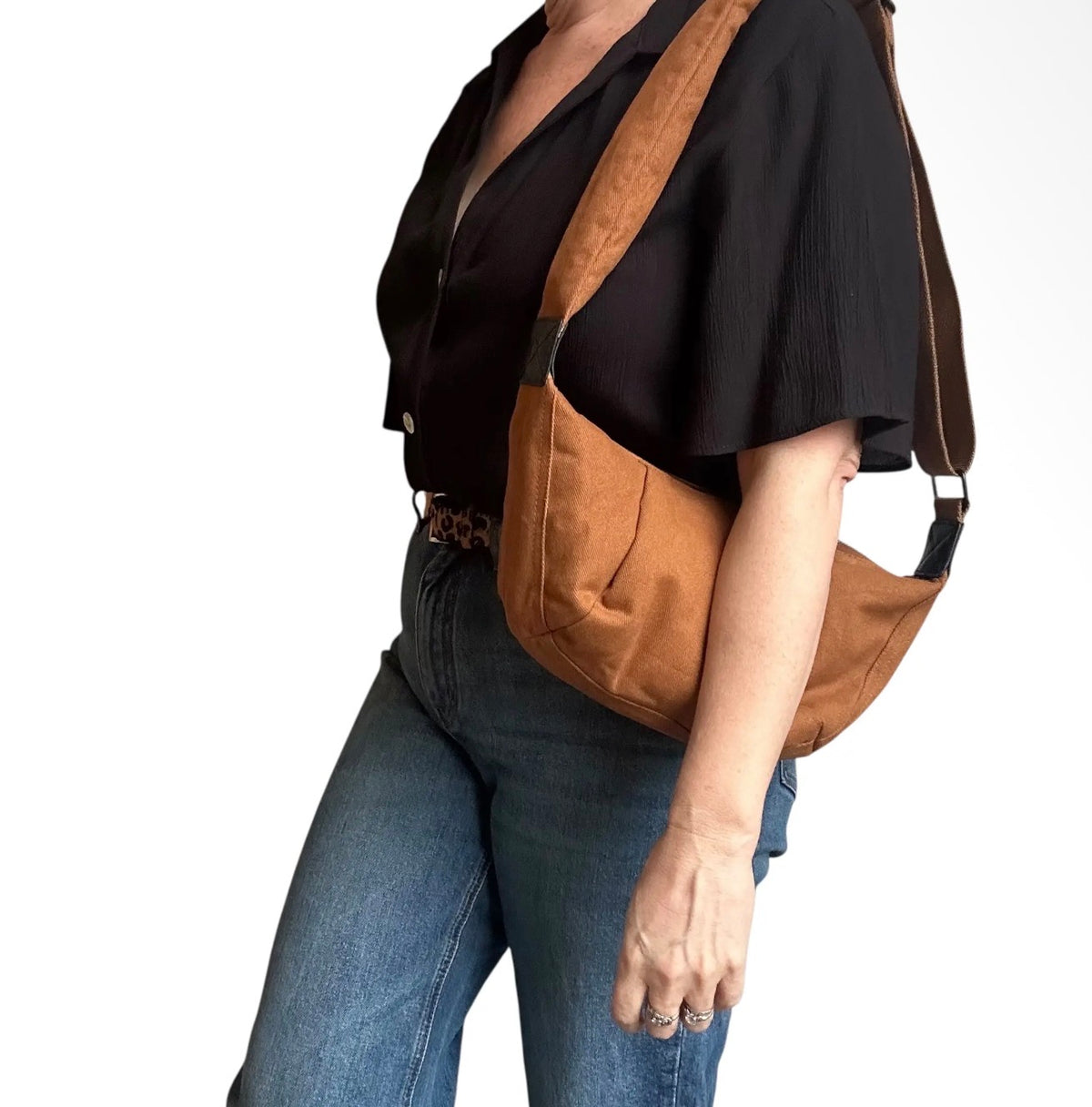 Sixton Cross Body Sling Bag - Brown