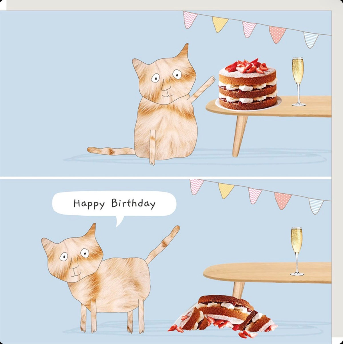 Cat Cake birthday card - Rosie made a thing