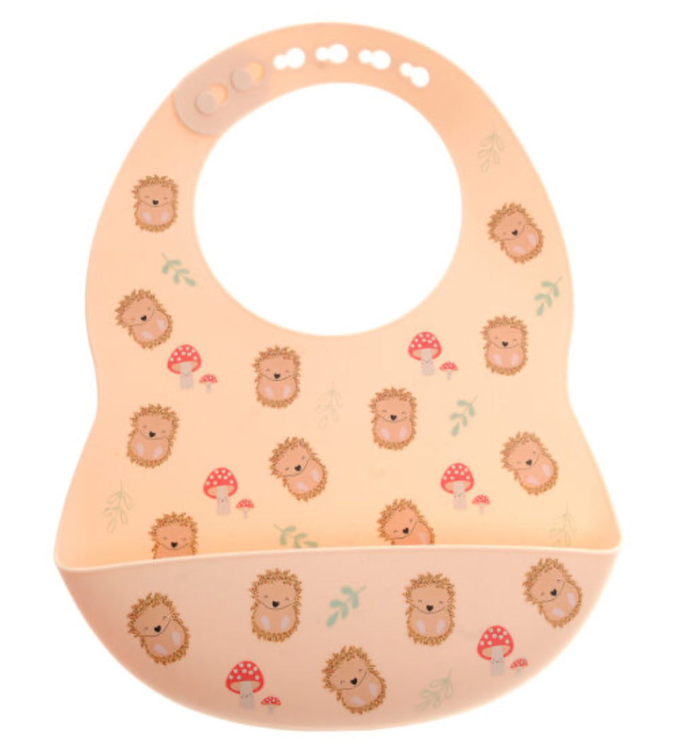 Hedgehog Silicone Catch Bib - Baby