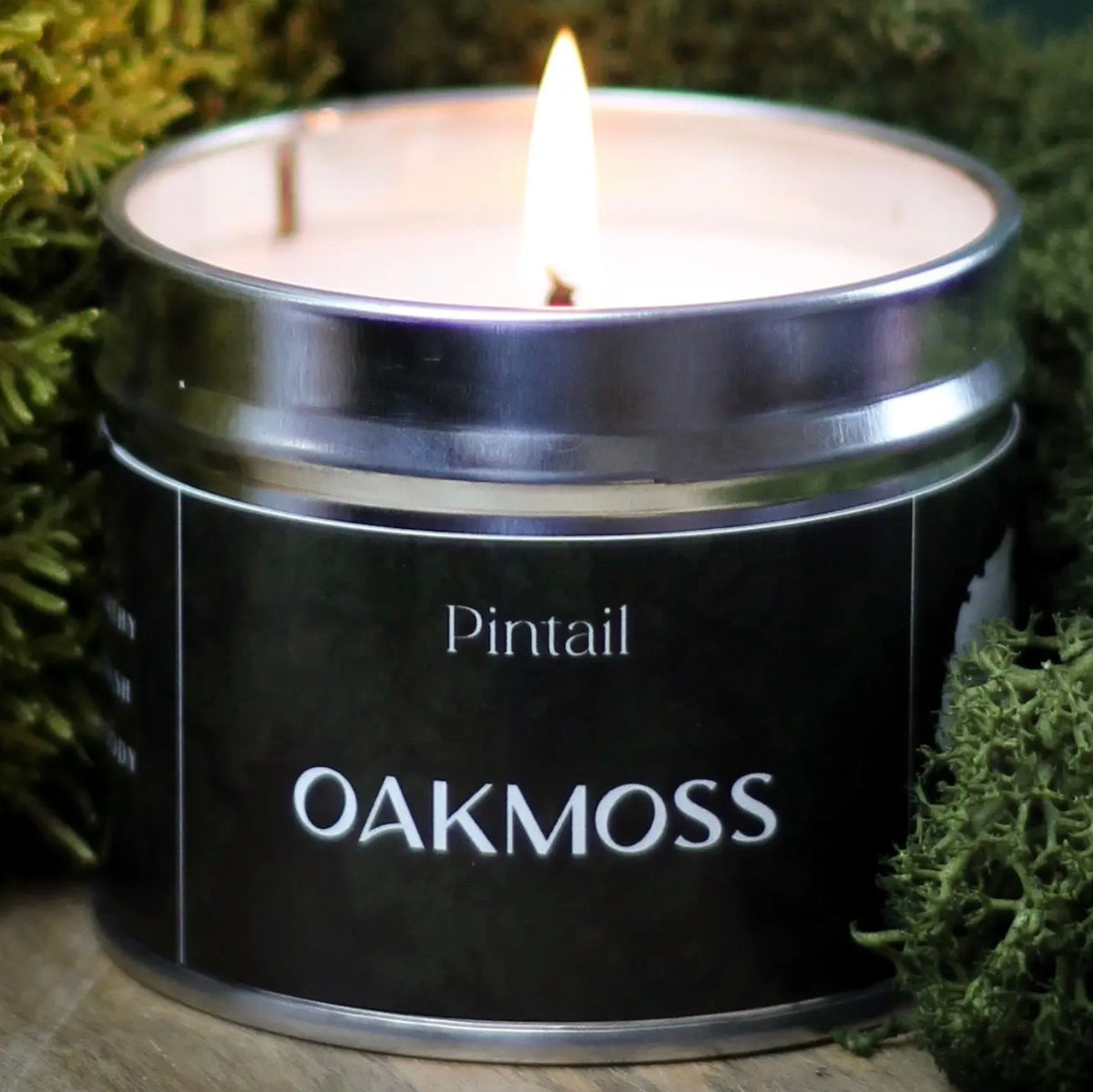 Scented tin candle - oakmoss
