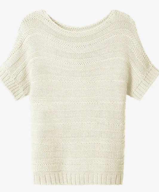 Summer Days Short Sleeve Knit Top