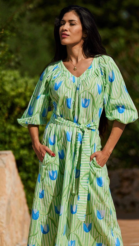 Cannes Luella Green Tulip Print Dress