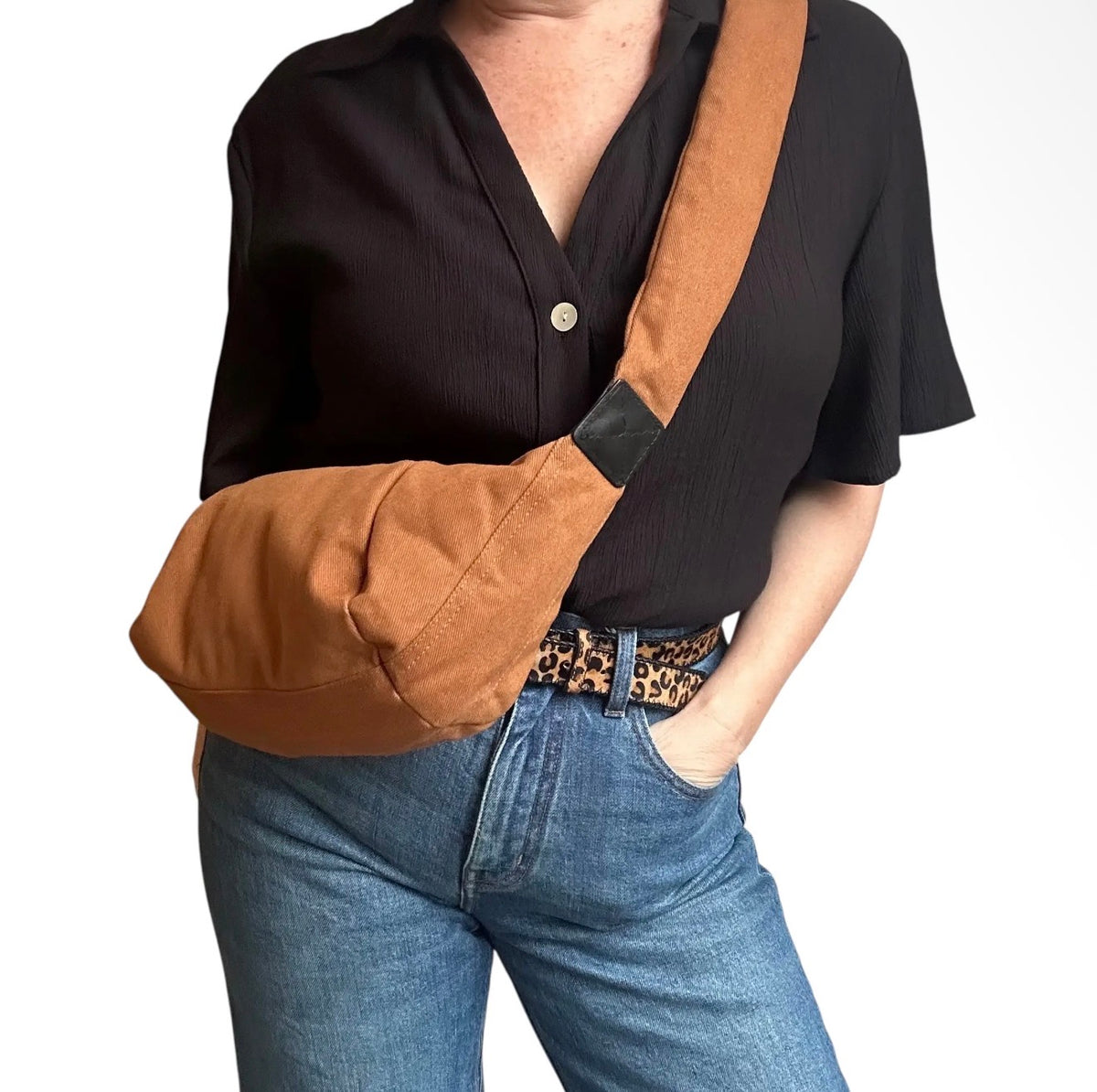 Sixton Cross Body Sling Bag - Brown