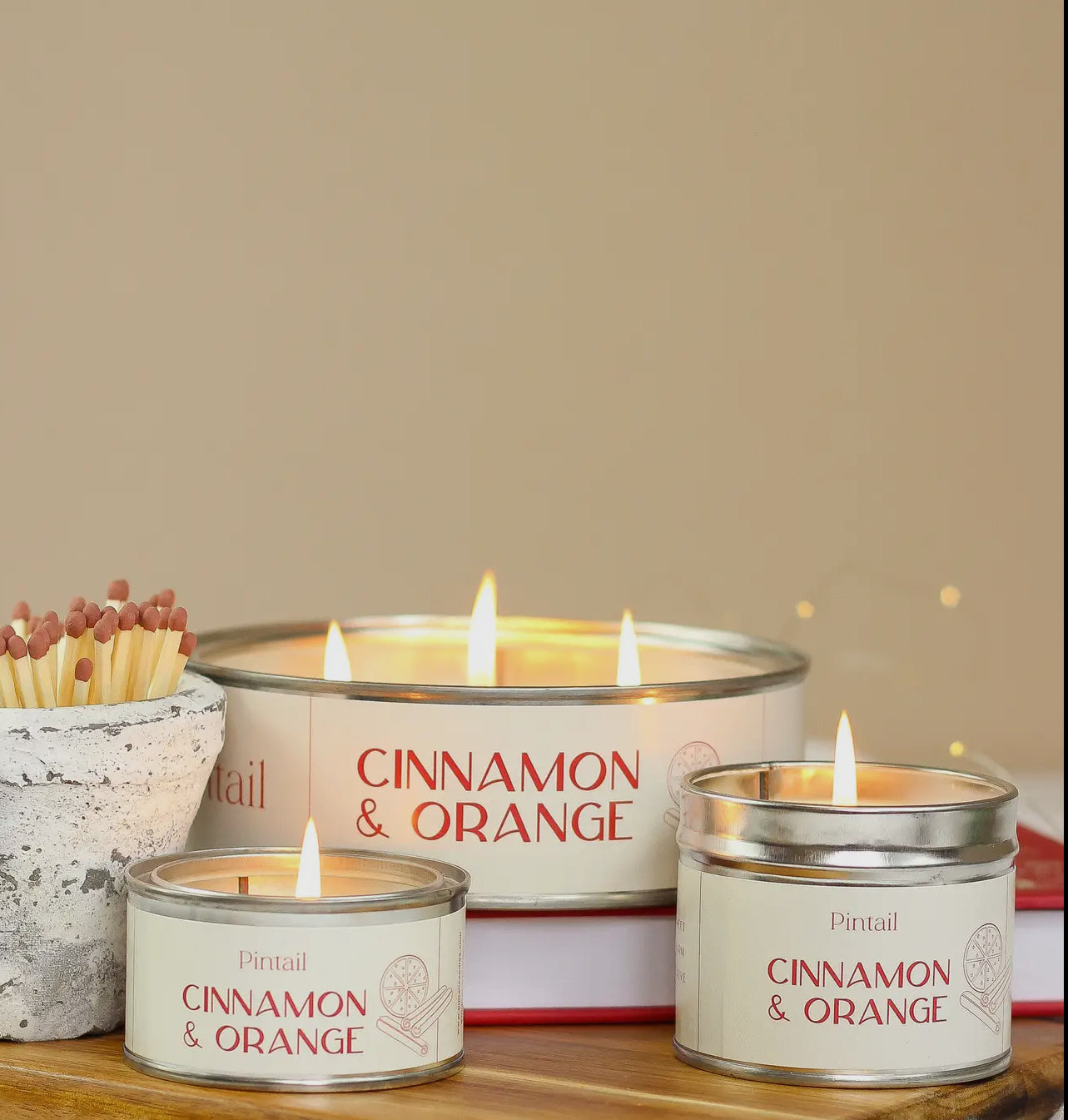 Cinnamon and Orange Medium Tin Candle